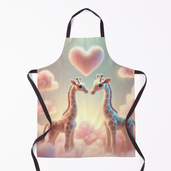 Item preview, Giraffe Lovers in a Cotton Candy Sky designed and sold by Sophie's Favorites.