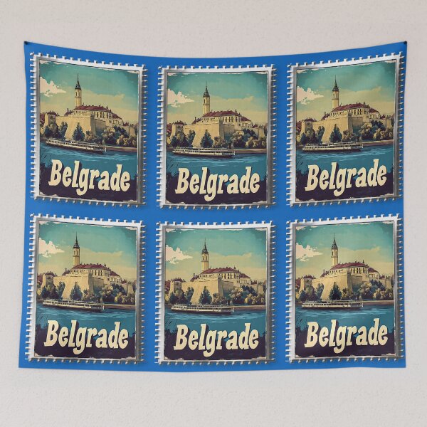 Item preview, Vintage Framed Art Belgrade designed and sold by SoldierAlways.