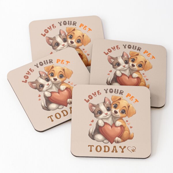 Item preview, Cute Pet Hug Logo: Love Your Pet Today designed and sold by bAIryBarn.