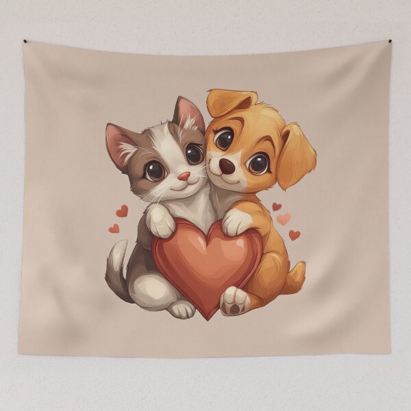 Item preview, Cute Pet Hug Logo: Love Your Pet Today designed and sold by bAIryBarn.