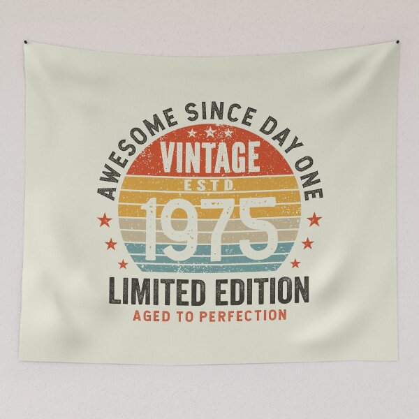 Item preview, 50th Birthday Awesome 50 Years Old Since 1975 designed and sold by eclecTEEq.