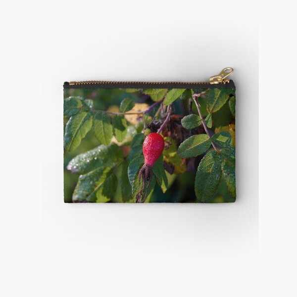 Item preview, Green Leaves Surround a Red Rose Hip designed and sold by couragesings.