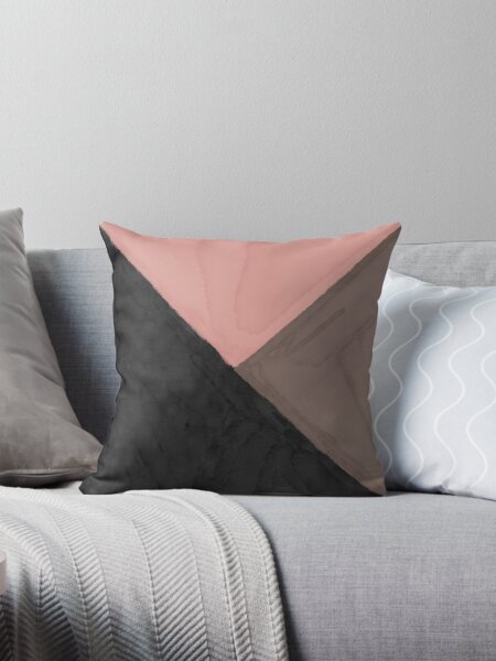 Aperçu de l'œuvre Résumé en noir, rose et marron créée et vendue par MKTplaceDesign.