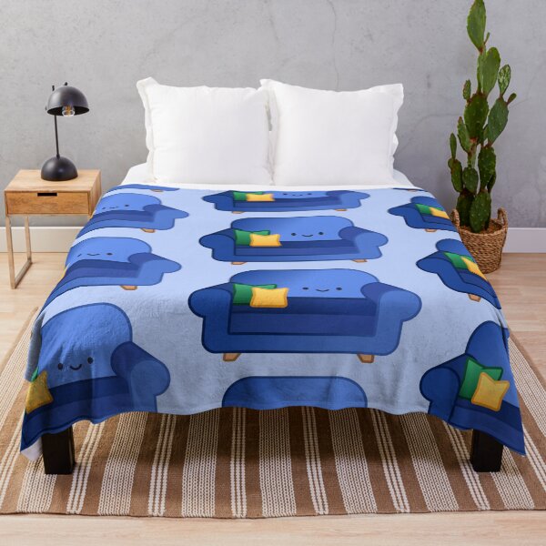 Item preview, blue couch designed and sold by brilly's.