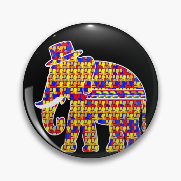 Item preview, Colorful Elephant In A Hat designed and sold by SteezeeStore.