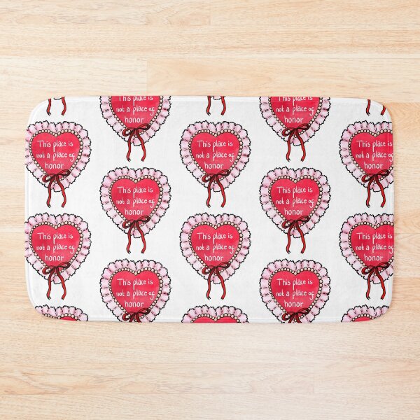 Item preview, Nuclear warning message coquette heart (pink) designed and sold by TheDoodlemancer.