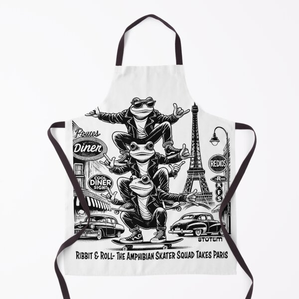 Item preview, The Amphibian Skater Squad Takes Paris- Frogs and skates designed and sold by 8Totem.