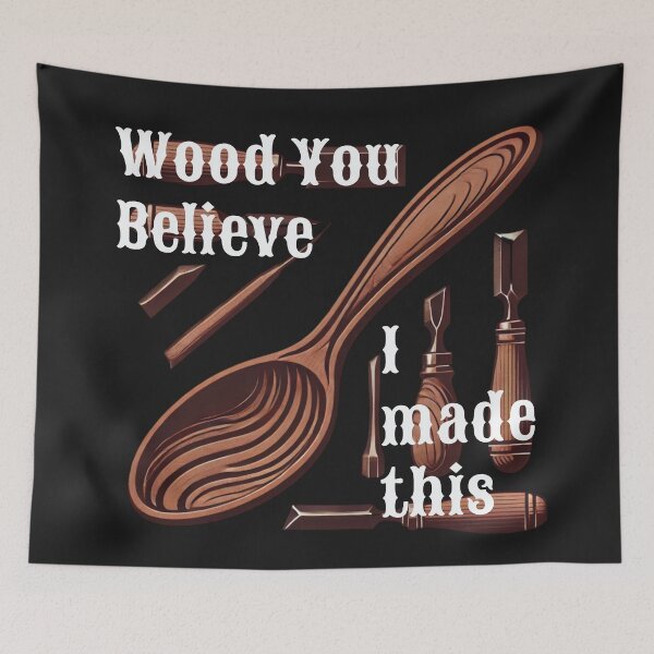 Item preview, Funny spoon carving design designed and sold by JennyFinns.