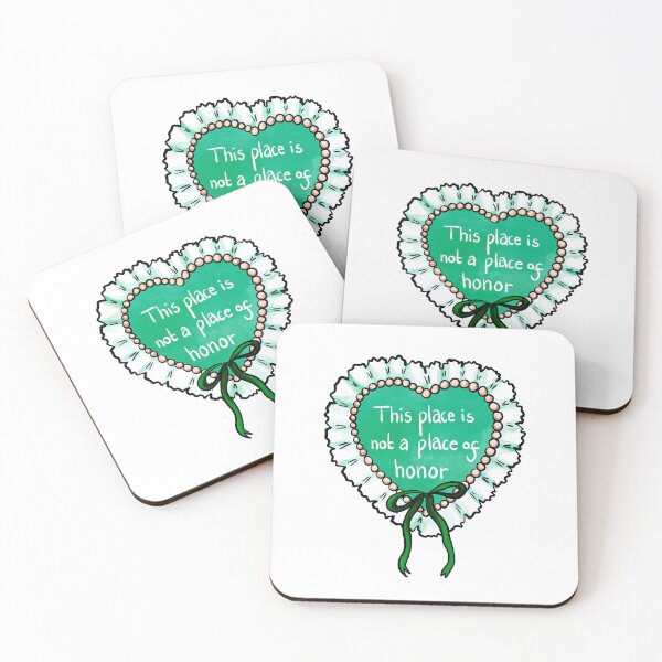 Item preview, Nuclear warning message coquette heart (green) designed and sold by TheDoodlemancer.