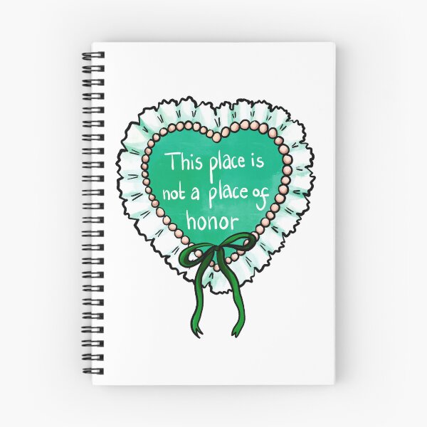 Item preview, Nuclear warning message coquette heart (green) designed and sold by TheDoodlemancer.