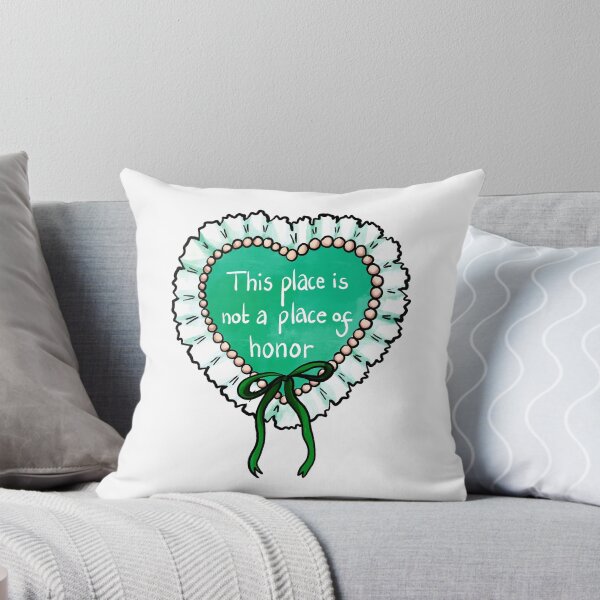 Item preview, Nuclear warning message coquette heart (green) designed and sold by TheDoodlemancer.