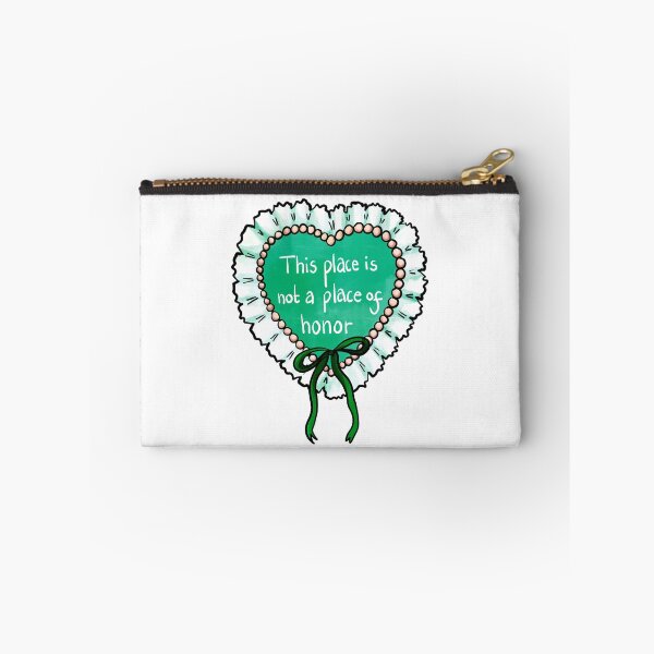 Item preview, Nuclear warning message coquette heart (green) designed and sold by TheDoodlemancer.