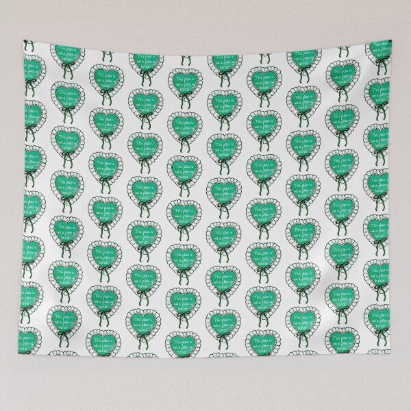 Item preview, Nuclear warning message coquette heart (green) designed and sold by TheDoodlemancer.