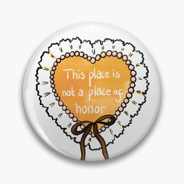 Item preview, Nuclear warning message coquette heart (yellow) designed and sold by TheDoodlemancer.
