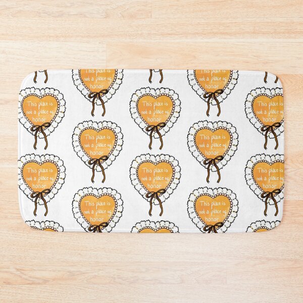 Item preview, Nuclear warning message coquette heart (yellow) designed and sold by TheDoodlemancer.