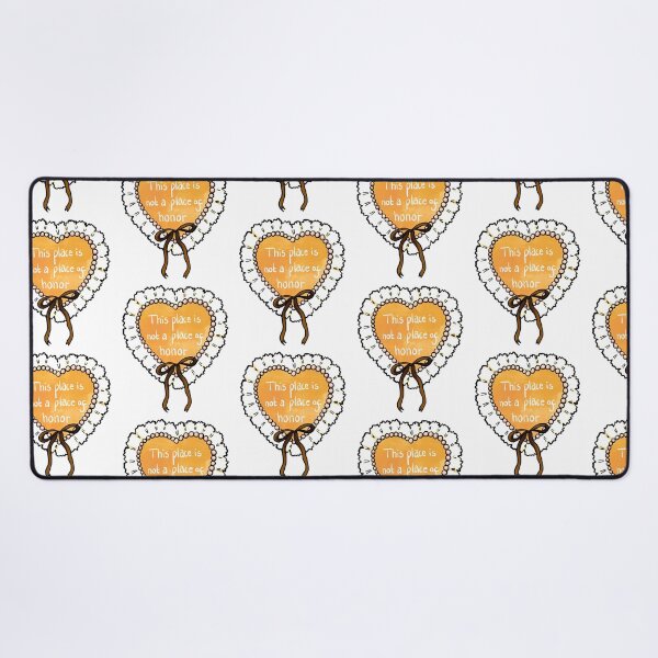 Item preview, Nuclear warning message coquette heart (yellow) designed and sold by TheDoodlemancer.
