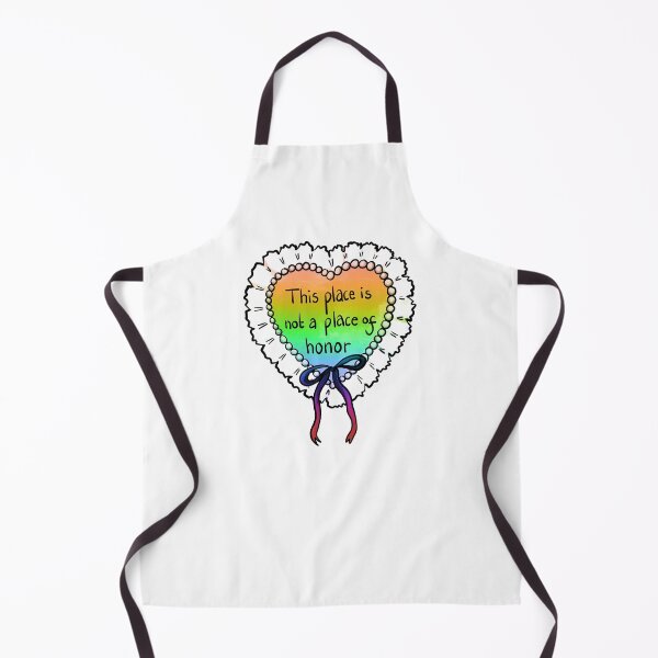 Item preview, Nuclear warning message coquette heart (rainbow) designed and sold by TheDoodlemancer.