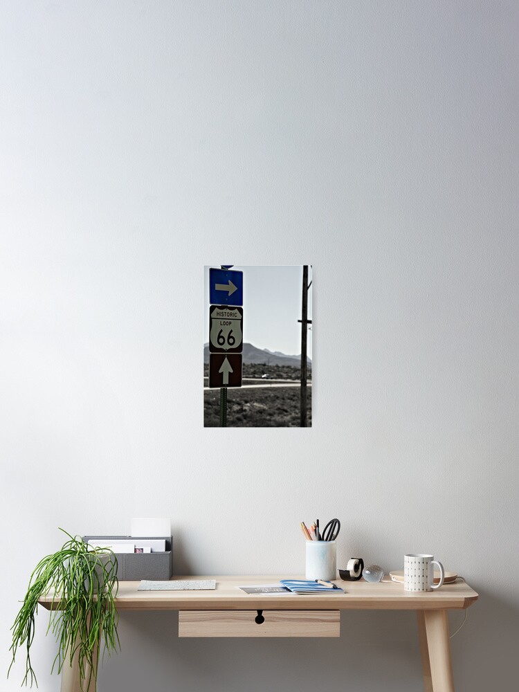 Thumbnail 2 of 3, Poster, Route 66 designed and sold by JulieMaxwell.