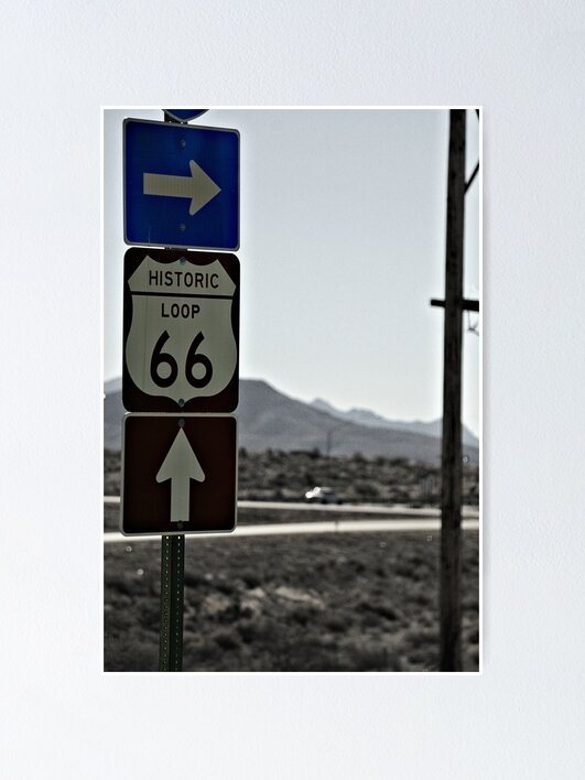 Thumbnail 1 of 3, Poster, Route 66 designed and sold by JulieMaxwell.