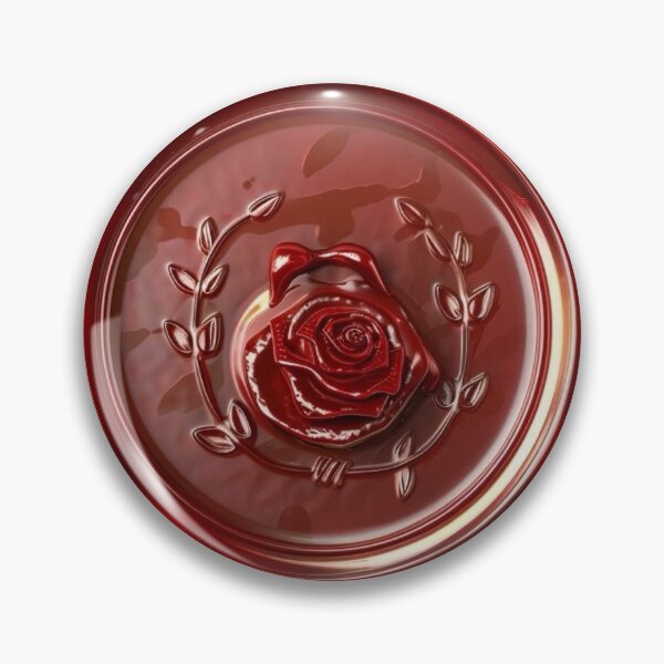 Item preview, rose wax seal stamp designed and sold by laineintherain.