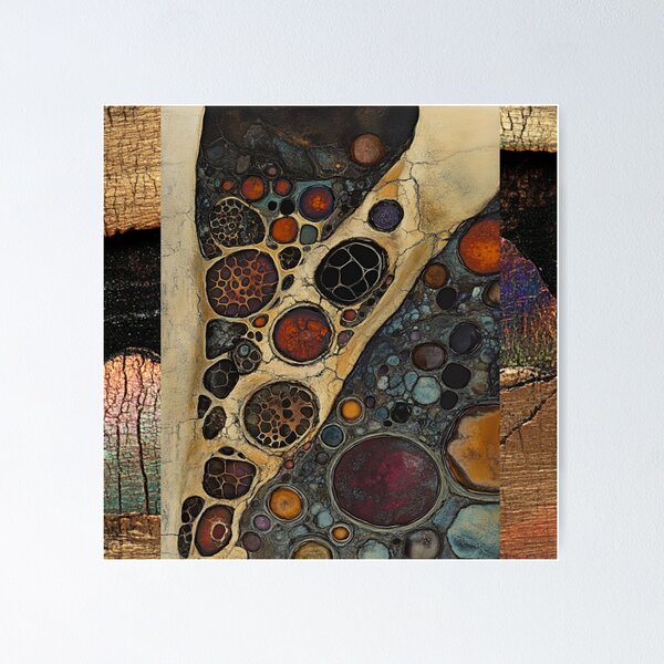 Item preview, Cosmic Stone – Abstract Earthy Art designed and sold by Molly's Gone Mad .