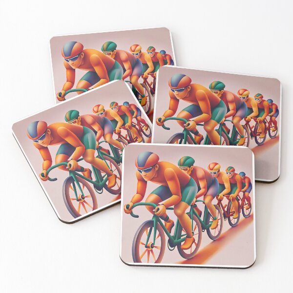 Item preview, Colorful Race Action Celebrating Athleticism Competitive Sport Fitness designed and sold by ART ATTACK ZONE.