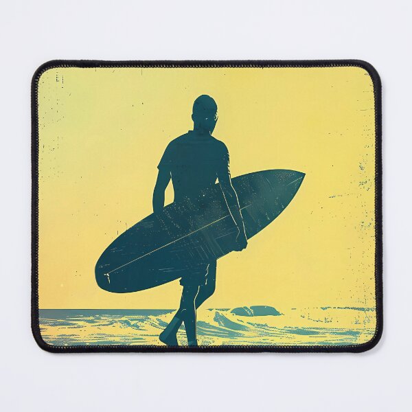 Item preview, Lonely Surfer Surfboard Ocean Beach designed and sold by NosandEdgy.