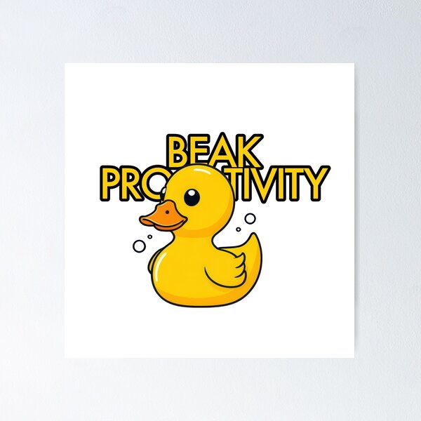 Item preview, BEAK ProDUCKtivity (Peak Productivity Pun) designed and sold by GetContented.