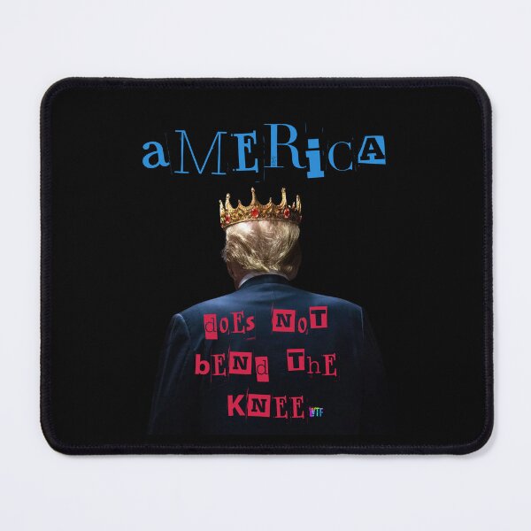 Item preview, America Does Not Bend The Knee – Bold Patriotic Statement designed and sold by iamdisruptive.