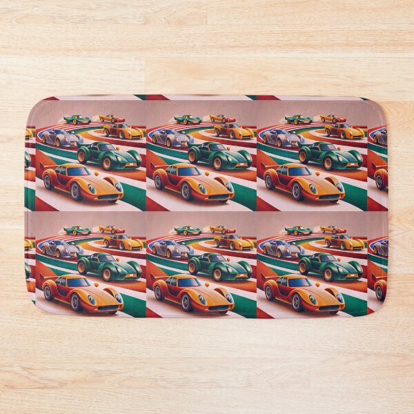 Item preview, Colorful Cars Action Celebrating Athleticism Competitive Sport Fitness designed and sold by ART ATTACK ZONE.
