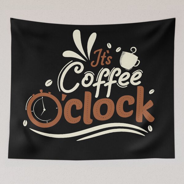 Item preview, It's Coffee Clock - Modern Minimalist Design designed and sold by MOBI-CASE.