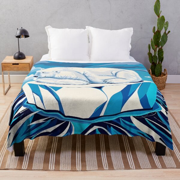 Item preview, Polar Bear Chill – Arctic Minimalist Pop Design designed and sold by WildlifeInc.
