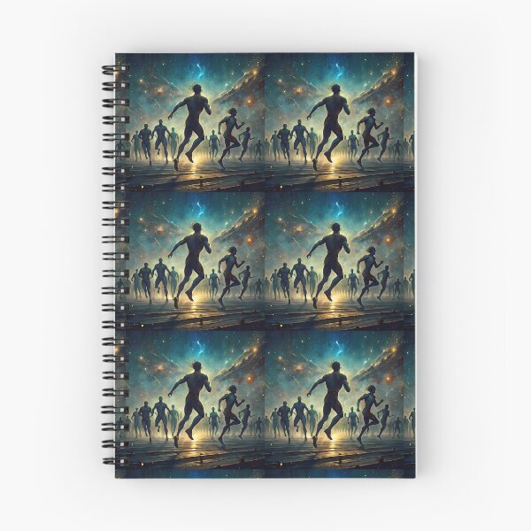 Item preview, Space Race Action Celebrating Athleticism Competitive Sport Fitness designed and sold by ART ATTACK ZONE.