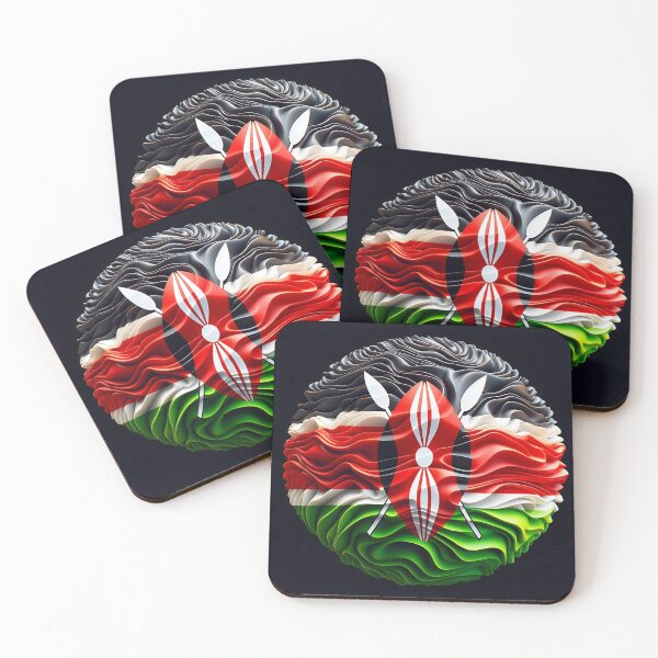 Item preview, Kenyan Flag Emblem  designed and sold by Intriguing Designs.