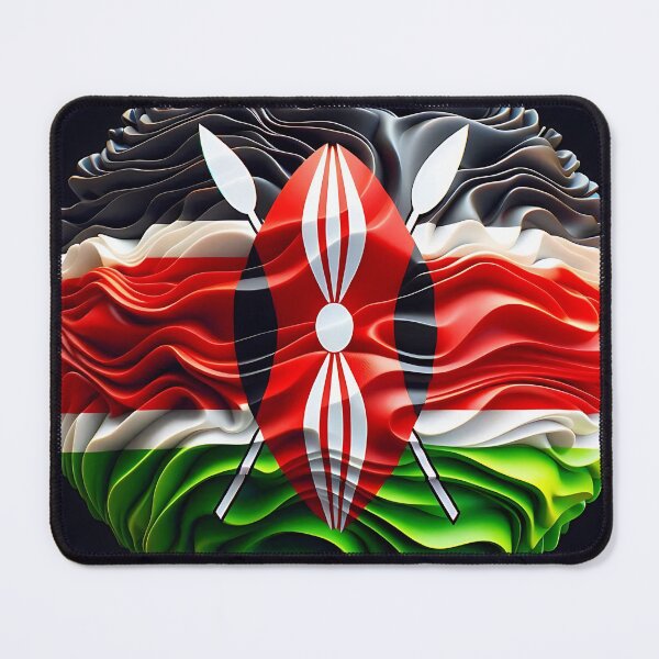 Item preview, Kenyan Flag Emblem designed and sold by Intriguing Designs.