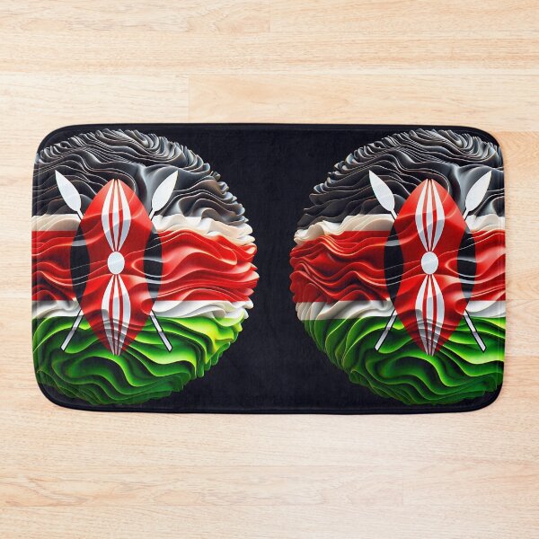 Item preview, Kenyan Flag Emblem  designed and sold by Intriguing Designs.