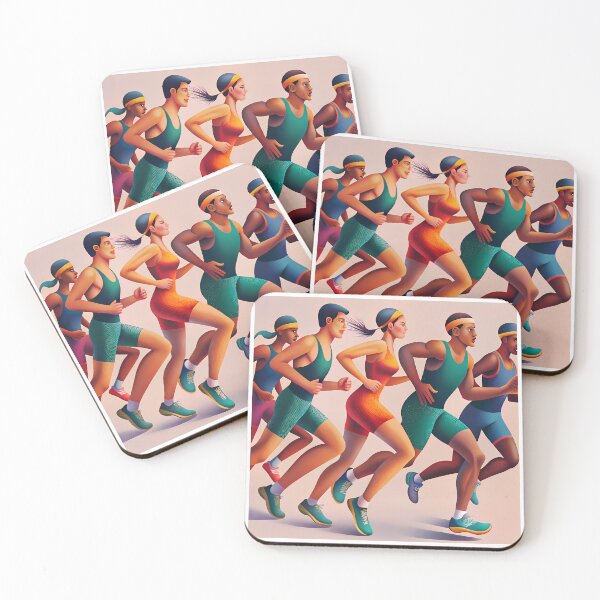 Item preview, Fit Race Action Celebrating Athleticism Competitive Sport Fitness designed and sold by ART ATTACK ZONE.