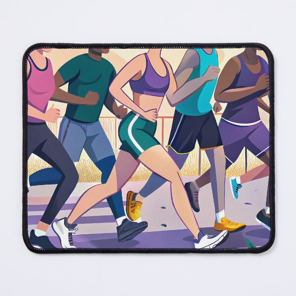 Item preview, Fun Race Action Celebrating Athleticism Competitive Sport Fitness designed and sold by ART ATTACK ZONE.