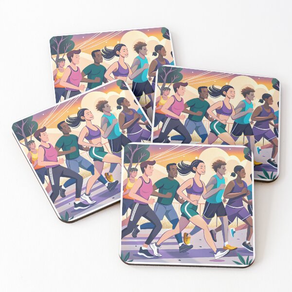 Item preview, Fun Race Action Celebrating Athleticism Competitive Sport Fitness designed and sold by ART ATTACK ZONE.