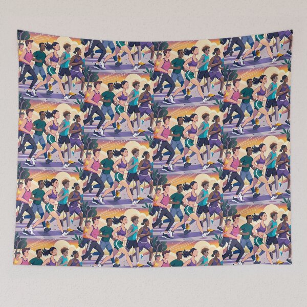 Item preview, Fun Race Action Celebrating Athleticism Competitive Sport Fitness designed and sold by ART ATTACK ZONE.
