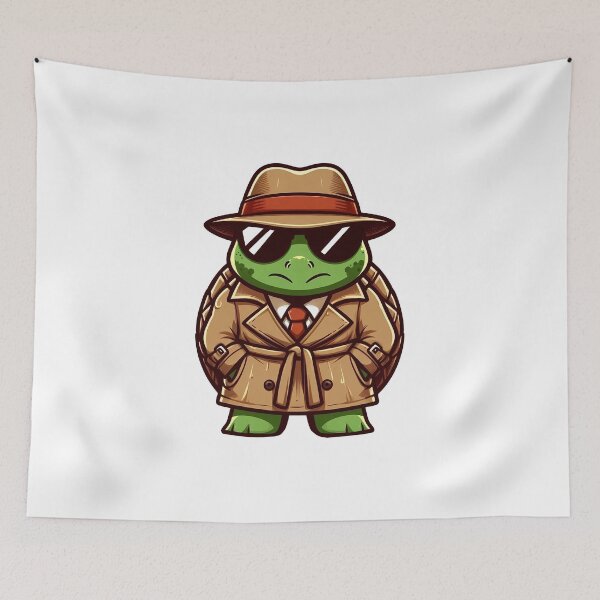Item preview, Detective Turtle designed and sold by madaroqui.