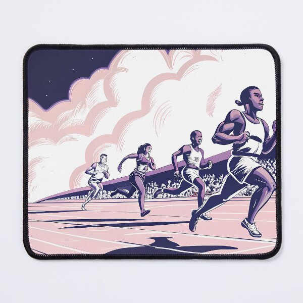 Item preview, Running Race Action Celebrating Athleticism Competitive Sport Fitness designed and sold by ART ATTACK ZONE.
