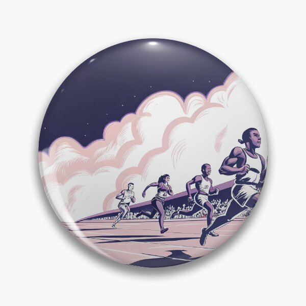 Item preview, Running Race Action Celebrating Athleticism Competitive Sport Fitness designed and sold by ART ATTACK ZONE.