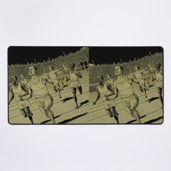 Item preview, Man Race Action Celebrating Athleticism Competitive Sport Fitness designed and sold by ART ATTACK ZONE.