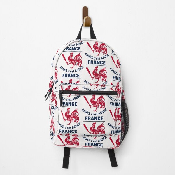 Vista previa del artículo con la obra «¡Ya es suficiente! Francia;», diseñado y vendido por StickerApe.