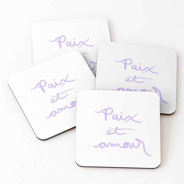Item preview, Peace and love in French designed and sold by abeink.