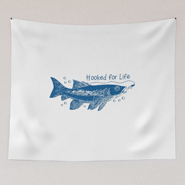 Item preview, Hooked For Life designed and sold by ethnicdrawing.