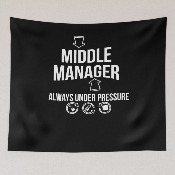 Item preview, Middle Manager Always Under Pressure Stressed Out Job Shirt designed and sold by LookTwice.
