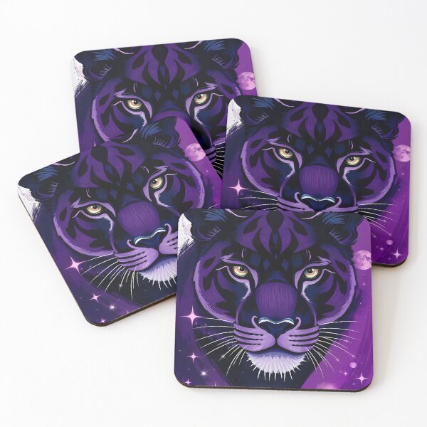Item preview, Cosmic Panther – Purple Galaxy Guardian designed and sold by WildlifeInc.