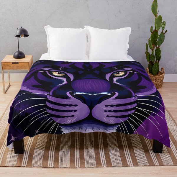 Item preview, Cosmic Panther – Purple Galaxy Guardian designed and sold by WildlifeInc.
